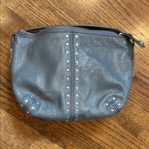 Michael Kors Gray Leather Studded Small Women's Bag